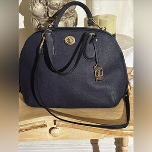 Coach Prince Street Satchel in Midnight Blue